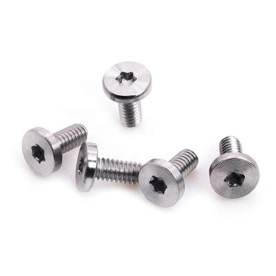 China Customized Anti-theft Torx CD Style Screws Stainless Steel Flat Head Texture Flat Screw Fasteners for sale