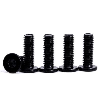 China Black Stainless Steel Hexagon Socket Head Flat Screw Furniture Bolts High Strength Tornillos Fasteners for sale