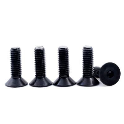 China Stainless Steel Grade 10.9 Black Steel Alloy Flat Head Hex Bolts Fasteners for sale