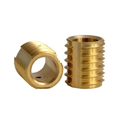 China ZINC Customized Brass Slotted Thin Walled Self Tapping Sharp Thread Inserts Fasteners for sale