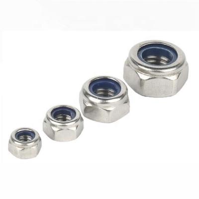 China DIN982 304 Heavy Industry Stainless Steel Insert Lock Nut Nylon Fasteners for sale