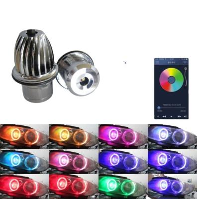 China 6061 ANGELHUE new aluminum car accessories products 12v color changing multicolor RGB led angel eyes for b_m_w e39 m5 e60 e61 for sale