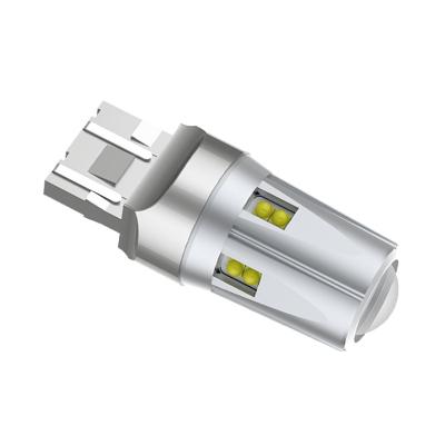 China 2021 New Aviation Aluminum Alloy Use 6-SMD LED High Power Lights To Increase Brightness By 5 Times T15 W16W Interface Car High Power Holder Lights for sale