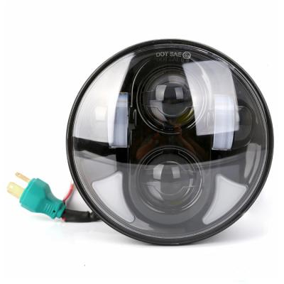 China 40w led motorcycle headlights 5.75 inch round led headlight for harley KS-G575JJ for sale