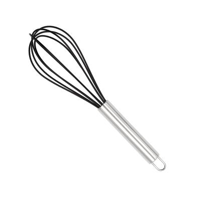 China Amazon Hot Selling Viable Egg Beater Silicone 10 Inch Hand Mixer Silicone Egg Beater for sale