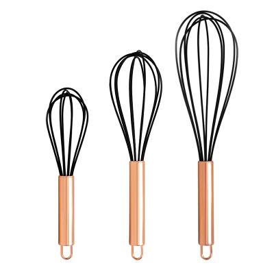 China Viable Hot Sale Fashion Silicone Beater Silicone Eggbeater Hand Mixer Hand Functional Kitchen Tool for sale