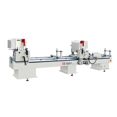 China PVC Aluminum Door And Windows 45 Degree Head Slitter Double Cut Head Miter Saw for sale