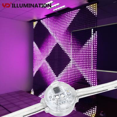 China Modified Colorful Durable Lightweight Pvc Dot For Led Media Facade Curtain for sale