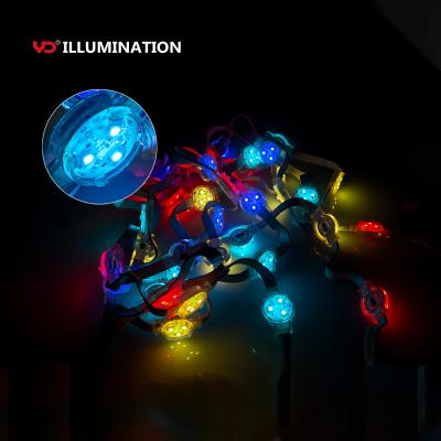 China Colorful Christmas Decoration 30MM 12V LED Dot Light Rgb Dmx IP68 LED Pixel DMX for sale