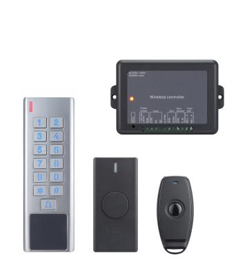 China Waterproof/Waterproof Wireless 433mhz Access Control Sets with Wireless Controller Board and Power Supply Integrate/Push Buttons/Remote Controller for sale