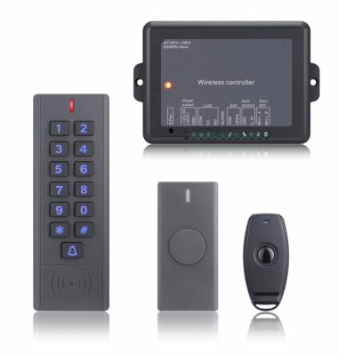 China 500 Ordinary Visitors+100 Users Easy Installation Wireless Door Access Control Kits With Controller & Power Integrate, Keypads, Button & Remote Controller for sale