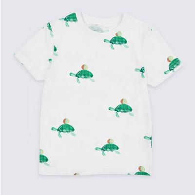 China Wholesale Anti-Shrink Round Collar Cotton Turtle Fancy Children Cool Casual Comfortable Pure T-shirt for sale