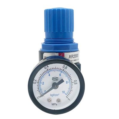 China AR AR2000 Pressure Regulator Air Regulator Pressure Gauge Pneumatic Component Gas Source Treatment Device for sale