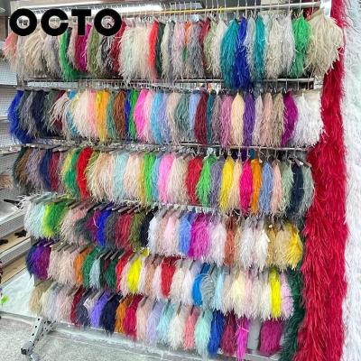 China The Ostrich Feather Suit Ostrich Feather Fringe Trimming Lace Trimming Running Sewing Clothing Accessory At Large 8-10CM 10-15CM for sale