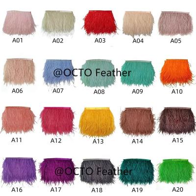 China Dress Accessories Dress Wedding Shoes Dress Accessory Sewing Ostrich Feather Fringe Trimming Lace for sale