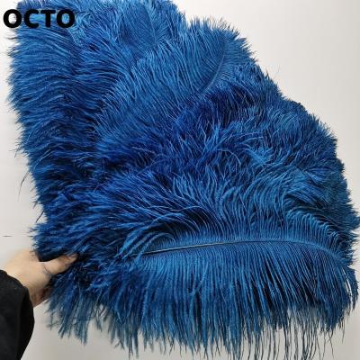 China Wholesale 40-45cm Ostrich Feather 16-18inch Natural Dyed Ostrich Feather Wedding Centerpieces Party Home Decor Dull Feathers for sale