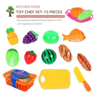 China Play Food Weiqitonghua Children Pretend Cutting Toy Fruit Vegetable Kid Kitchen Play Food Set Toy For Girl for sale