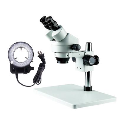 China Microscope for 7-45x binocular digital zoom microscopio 7-45x microscope optical instruments laboratory mobile repair stereo microscope for sale