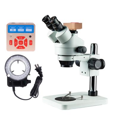 China PCB mobile phone electronics repairing and pillar stand Trinocular zoom usb mikroskop mikroskop etc. 28MPs Mini Stereo Microscope Digital Camera 7x-45x for sale