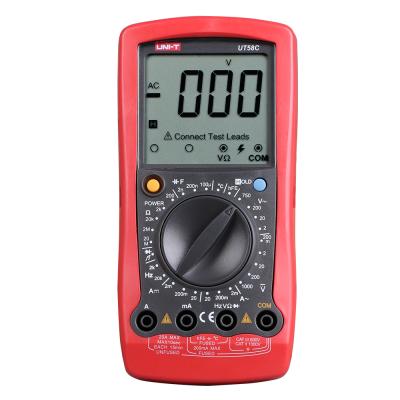 China UNIT UT58C ac dc1999 digital multimeter best digital multimeter 60*54mm frequency resistance temperature tube universal for sale