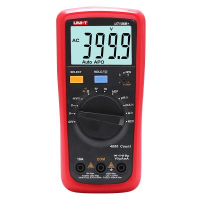 China UT136B+ UNIT Digital Multimeter Capacitor Frequency Temperature Tube NCV Function Electrical Multimeter UT136B+ for sale