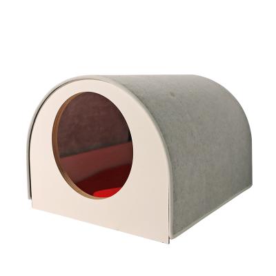 China Amazon Best Breathable Selling Custom Multifunctional Cat Tunnel Bed Wooden Cat Dog Furniture Factory Wholesale for sale