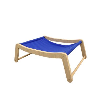 China Amazon Viable Supplier Wholesale Cat Hammock Bed with Wood Simple Setup Detachable Bed for Cats and Dogs for sale