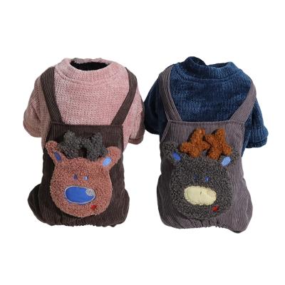 China Comfortable Warm Winter Dog Coat Windproof Padded Siamese Four Legs Dog Overalls Coat Pet Clothes for sale