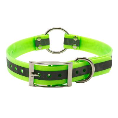 China Hot Selling Amazon Dog Products O-ring TPU Reflective Center Reflective Dog Collar For Small Medium Large Dogs for sale