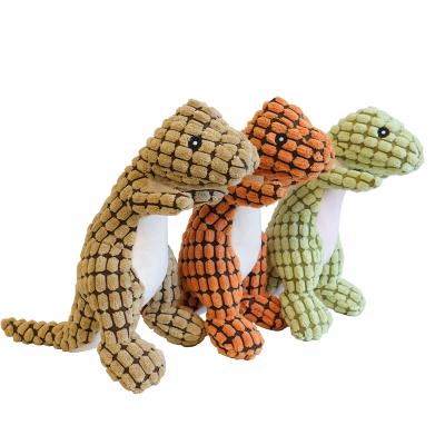 China New Design Dinosaur Shape Sustainable Pet Toy Holiday Love Plush Dog Toys Outdoor Training Interactive Toys for sale