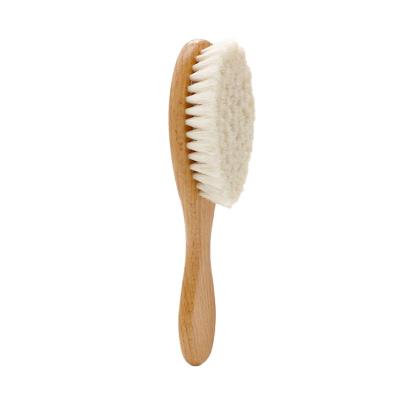 China Retro Cozy Oil Head Brush Cleaning Brush Hairdressing Hair Brush Kids Beech Wool for sale