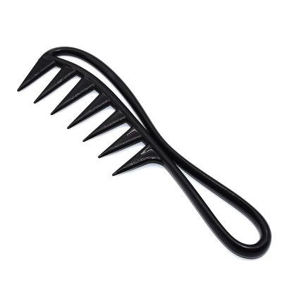 China Hot Selling Comfortable Oil Hair Comb Barber Hair Comb Fish Tooth Styling Flat Comb Wide Tooth for sale