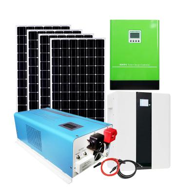 China Commercial Industrial Complete Home Solar Panel System 10kw Solar Power System Hybrid Set for sale