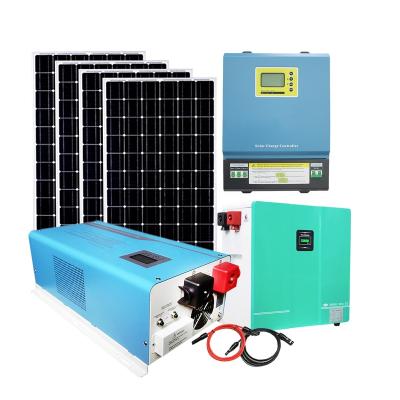 China Renewable Home Off Grid System MPP Inverter Battery 5kw 8kw 10kw Solar Panel Hybrid Solar Power System For Home Residential for sale