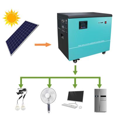 China Wholesale Home Outdoor Home All In One Portable Solar Generator With Solar Panel Kit 220v 5KW 10kw Off Grid Solar Power System for sale