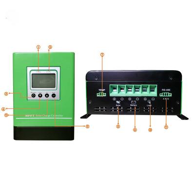 China Charger Controller 12V/24V/36V/48V 30A 40A 50A 60A 80A 100A LCD Auto Identify MPPT Controller Solar Power Charge Controller For Home Solar Systems for sale