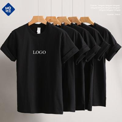 China The Other 2023 Wholesale Custom Heavyweight 210gsm High Street Logo T-shirt Heavyweight 210gsm Collar T-shirt 100% Cotton T-shirt for sale