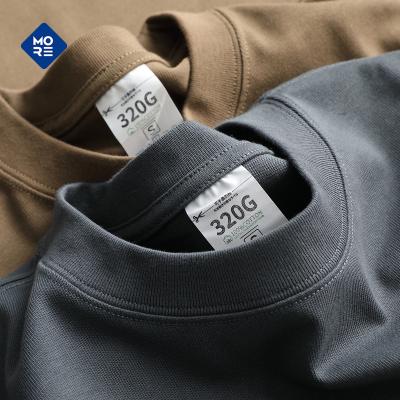 China Anti-Wrinkle Famous Brands For Men's T-shirt Solid Colors Designer Custom Heavy Casual Oversized T-shirt for sale