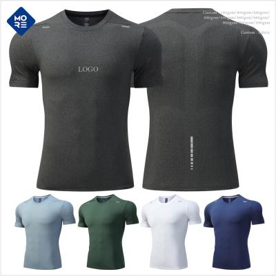 China Other Us Size Custom Blank Quick Dry Plain T Shirt Mens Ultra Soft Polyester Spandex Sleeve Sport T-Shirts for sale