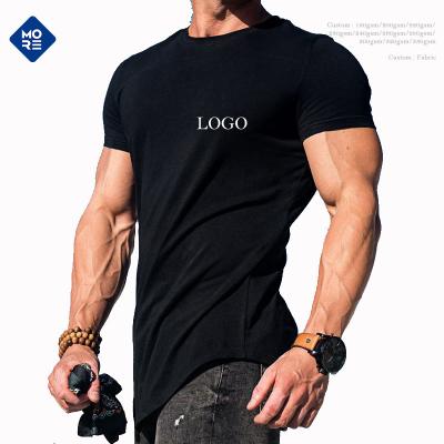 China Other Best Apparel Manufacturers Curved Edge Cotton Simple Mens T Shirts Fitted Sport T Shirt For Men Workout Mens T Shirt for sale