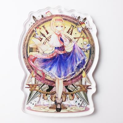 China Promotion Gift FREE SAMPLE Make Your Own Acrylic Charm Key Chain Custom Printed Transparent Acrylic Display Standee for sale