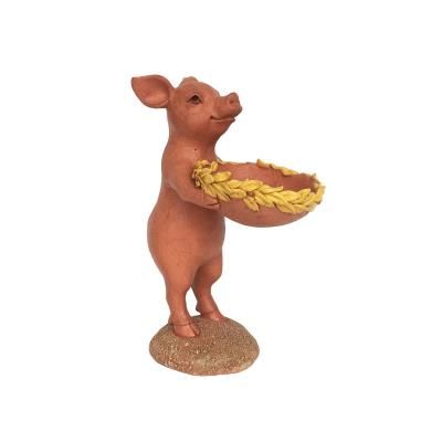 China Europe farmhouse style creative home decoration resin ornament farm piglet animal crafts for sale