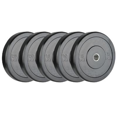 China Good Commercial Gym Equipment Use Weight Plates High Quality Black Rubber Barbell Bumper Plates / Color Bumper Plates for sale