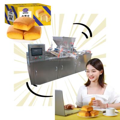 China Popular Snack Factory Sandwich Cake Making Machine Bake Oven Cake Production Line for sale