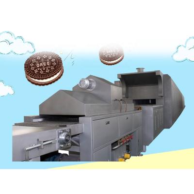 China Easy Operation 1200kg/h Metal Cookie Cutter Industrial Biscuit Processing Line Ice Cream Biscuit Machine Biscuit Making Machine in china for sale