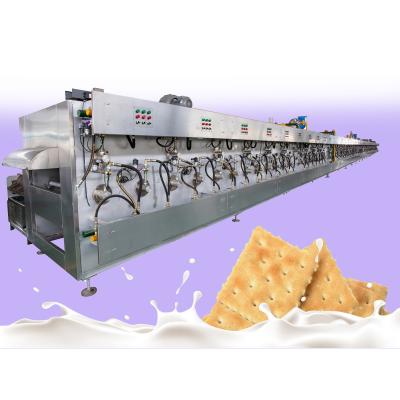 China Easy Operation Chocolate Cookie Machine Cookie Production Line Vanilla Cookie Making Machine for sale