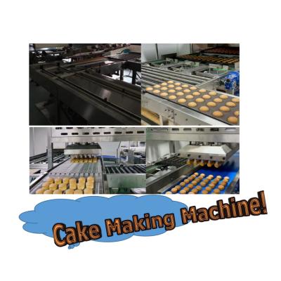 China High Efficiency Easy Operation Fully Automatic Steamed Cake Making Machine Production Baking Line Depositing Equipment for sale