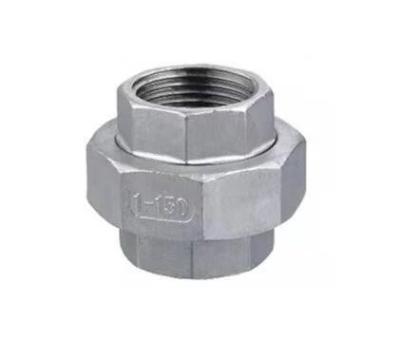 China Factory Price High Quality 304 316 Stainless Steel DN6-DN100 Thread Union Water Pipe Fittings for sale