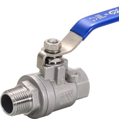 China General China Manufacturer SS BSPT NPT Thread Valve Male Female Ball Valve for sale