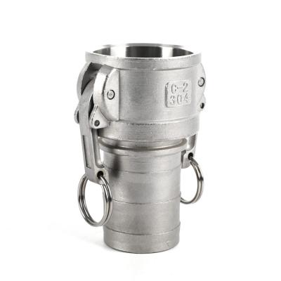 China Pipelines Stainless Steel 304 1/2 Inch -4 Camlock Coupling Camlock Quick Coupling Type C for sale